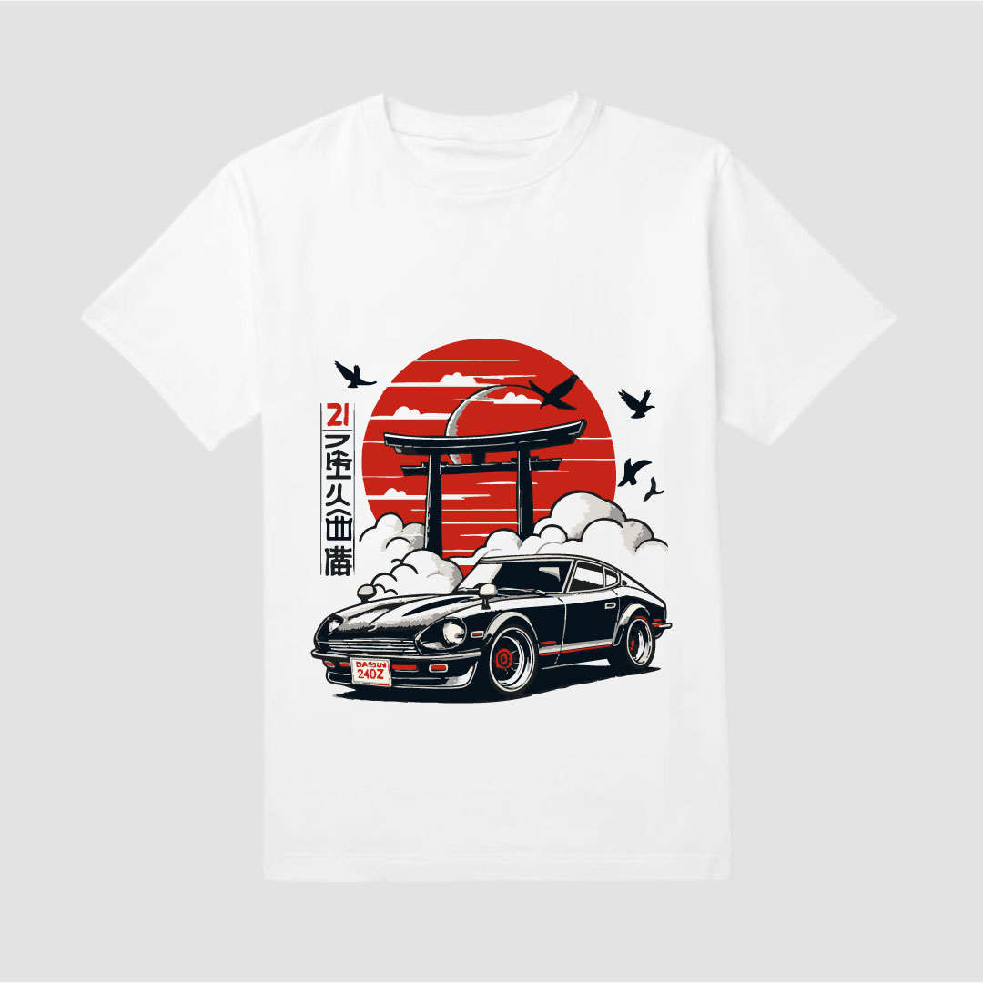 Round Nack Half Sleeve Chines Car