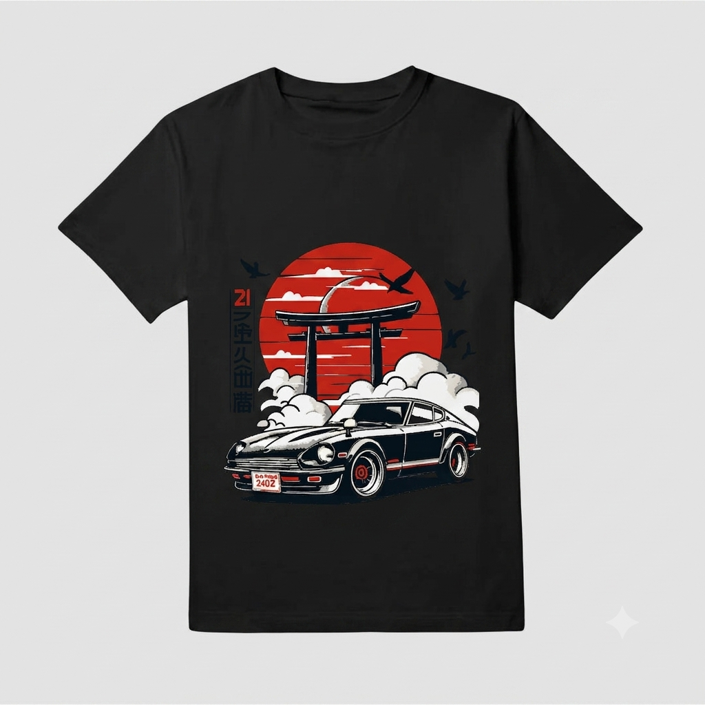 Round Nack Half Sleeve Chines Car