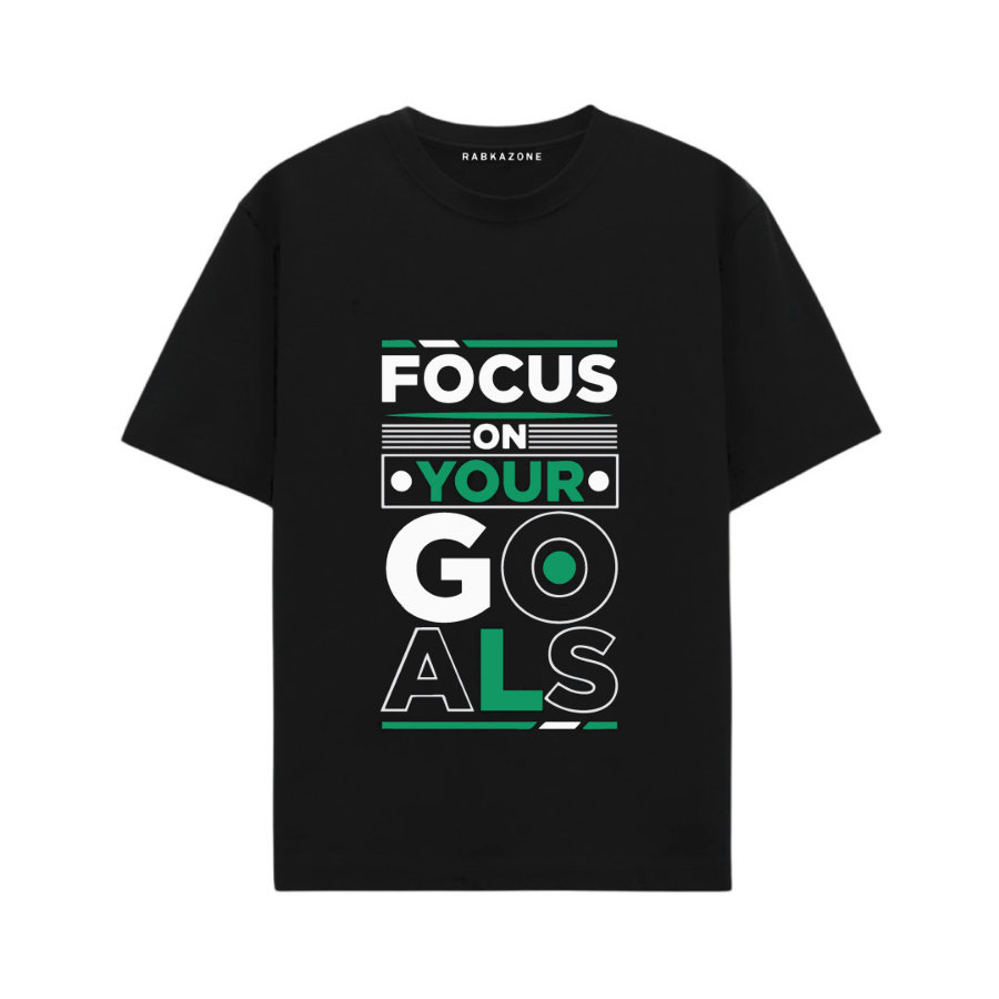 Focus In Your Goals Printed Graphic T Shirt