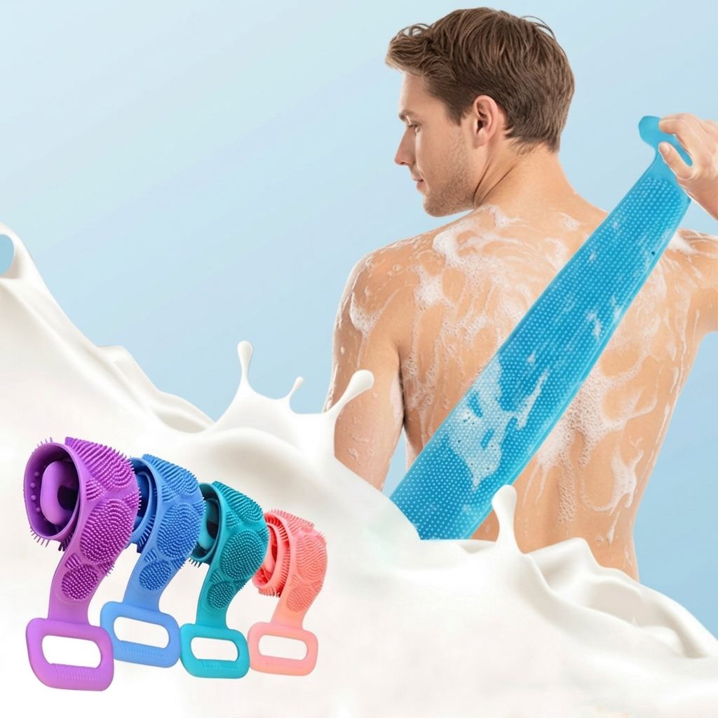 Silicone Body Scrubber With Massage Nubs